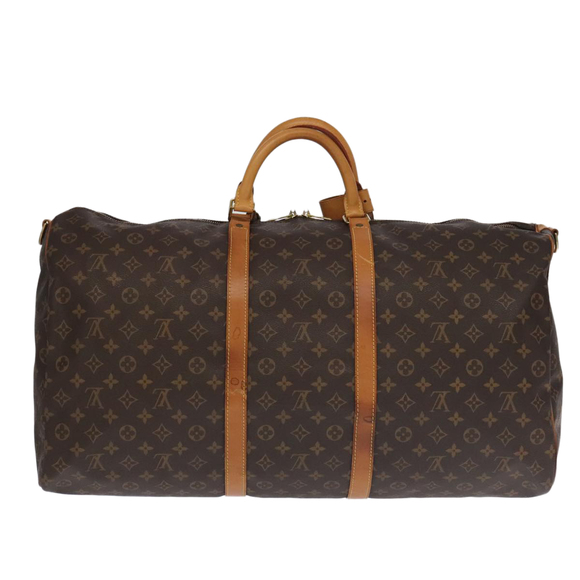 LOUIS VUITTON Monogram Keepall Bandouliere 60 Boston Bag M41412 LV Auth 101205 - Picture 2 of 16